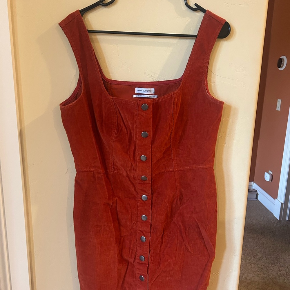 Urban Outfitters Red Corduroy Skirt